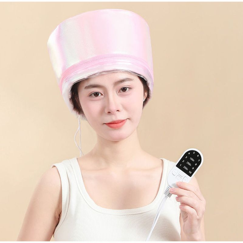 Masque d'évaporation réglable à dix niveaux pour soins à domicile, bonnet chauffant électrique pour traitement capillaire_voghion.com