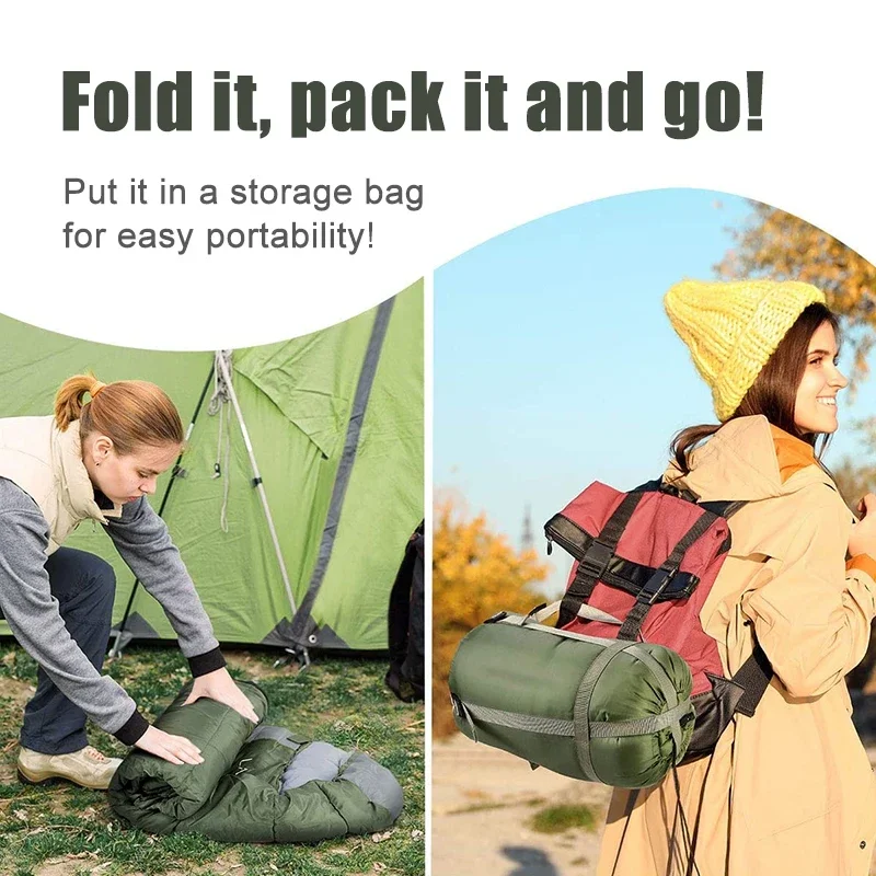 CampingSleepingBagUltralightWaterproof4SeasonWarmEnvelopeBackpackingSleepingBagsforOutdoorTravelingHiking_voghion.com