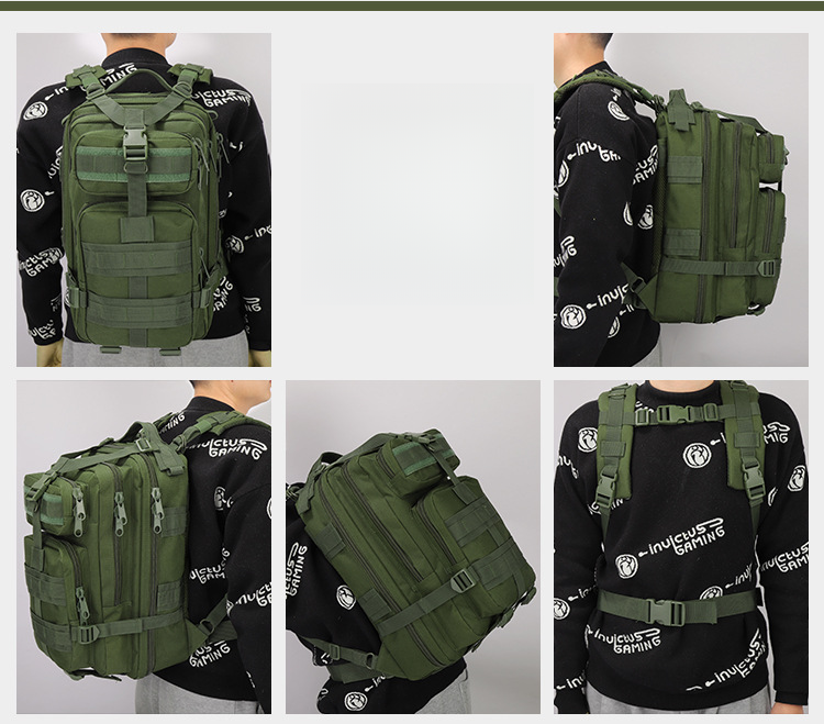 Sport utomhus kamouflageväska 26L taktisk ryggsäck 3P ryggsäck backpacker träningsutrustning campingryggsäck_voghion.com