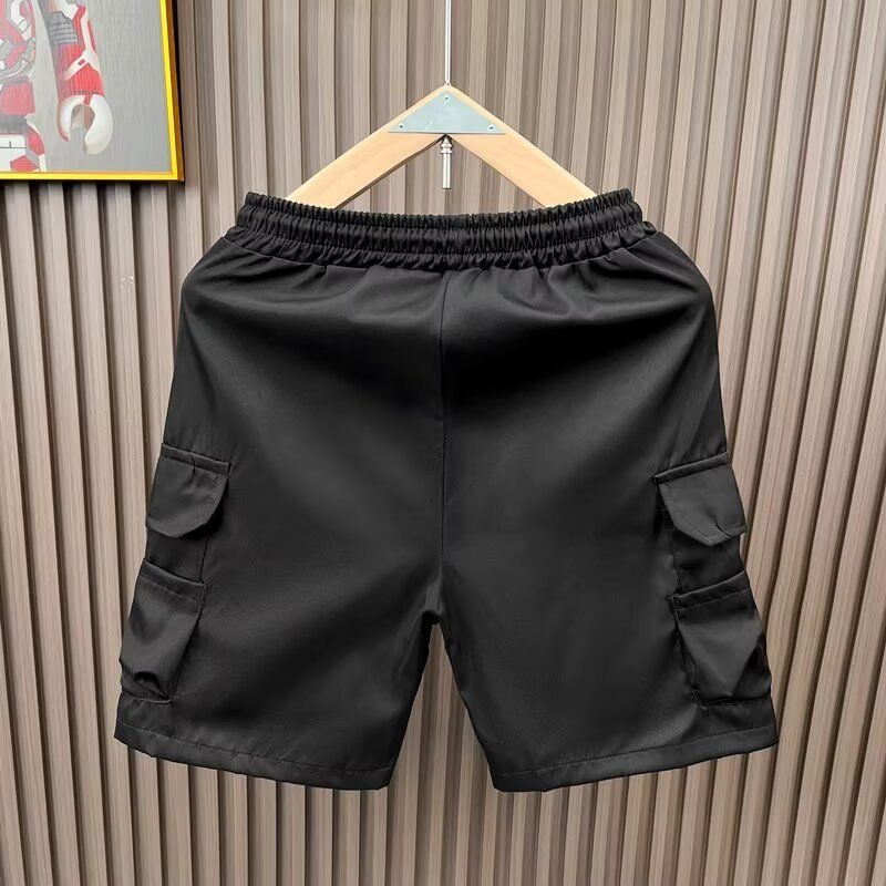 Men's Lightweight Summer Cargo Shorts - Relaxed Fit Casual Short Pants With Multiple Pockets, Straight Cut For Comfort (Black, Khaki, Gray) _voghion.com