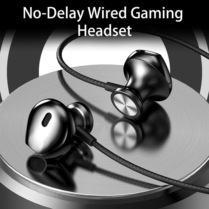 Subwoofer Farfi Surround Headset Wired Call Stereo Reduction HD-compatible Noise 3.5mm/Type-C HiFi In-ear Gaming_voghion.com