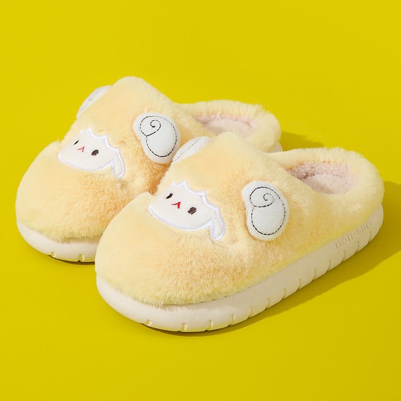 Pantofole in cotone e pelliccia per bambini_voghion.com