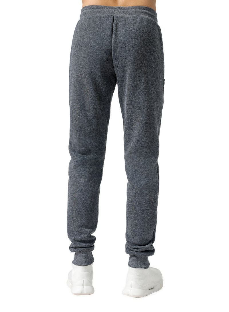 Herren Fleece-Jogginghose – Stretch-Sweathose mit Reißverschluss für Fitnessstudio, Laufen und Freizeit (S-3XL, Schwarz/Grau)_voghion.com