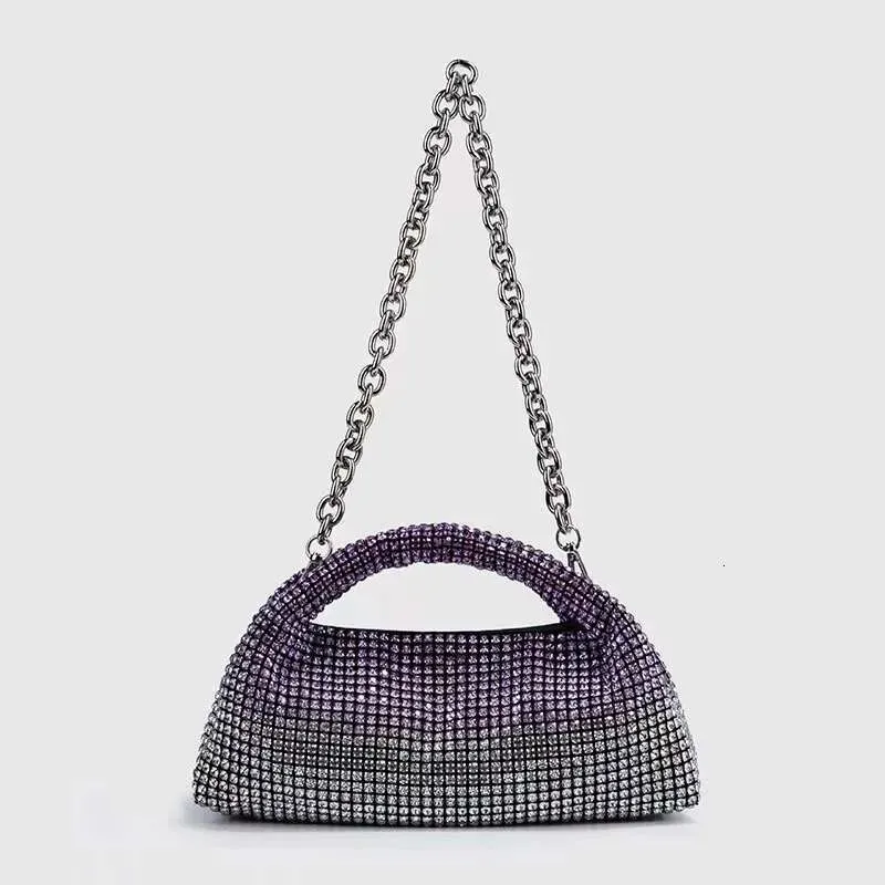 Designer 2025 Borsa da donna con brillantini di alta qualità, in cristallo lucido con strass, per sera, matrimonio, festa, pochette_voghion.com