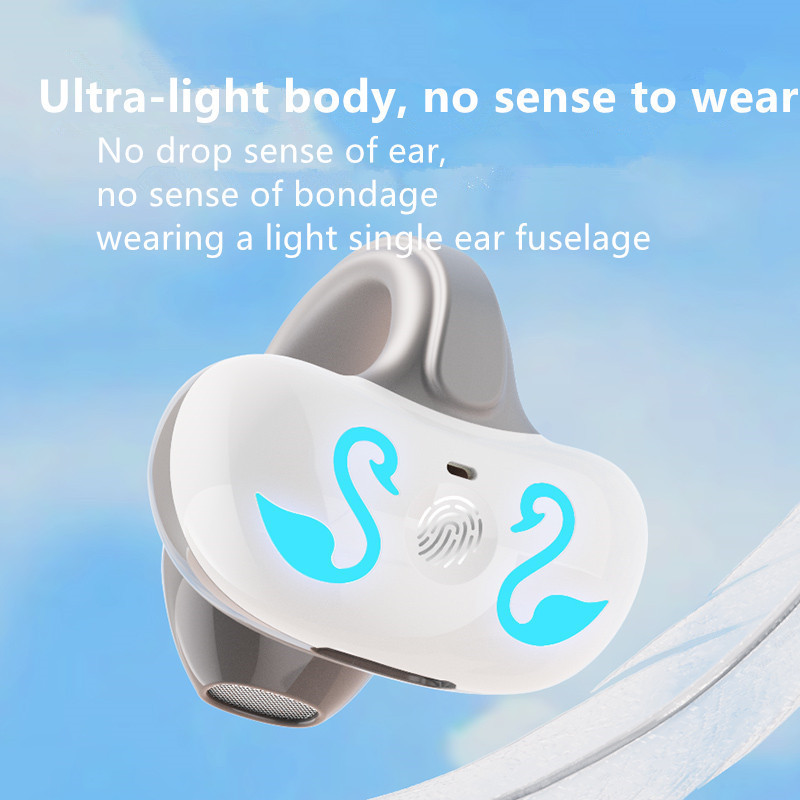 New GD68 Bluetooth Earclip Non In Single Ear Wireless Sports Earphone Business Style_voghion.com
