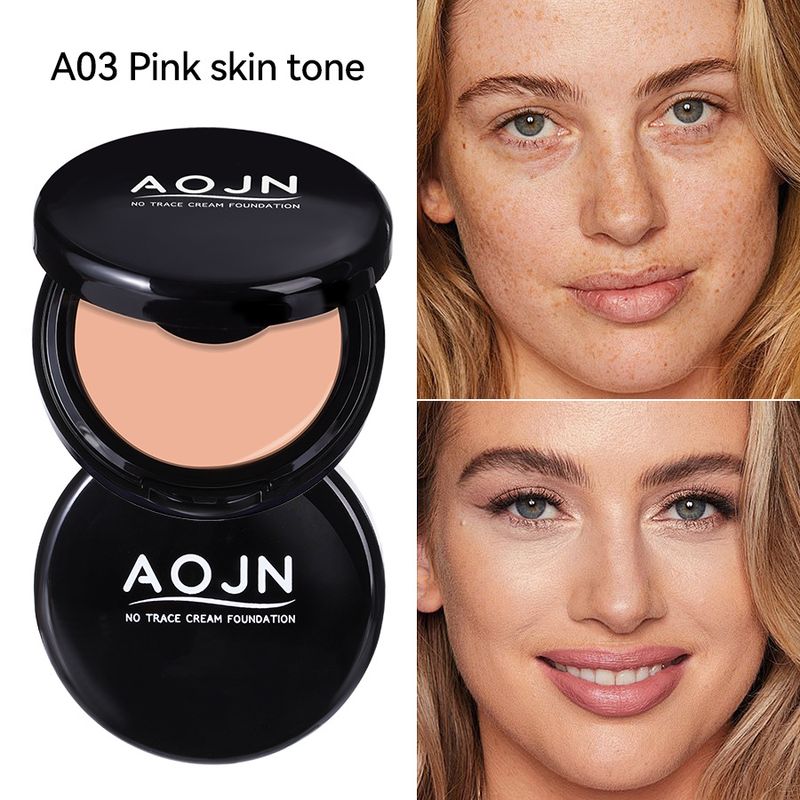 AOJN Flawless Foundation Cream - Waterproof Oil-Control Full Coverage Hydrating Lightweight Foundation_voghion.com