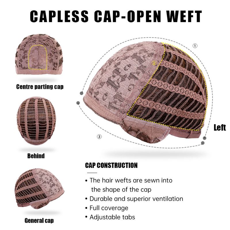 Parrucche corte ondulate morbide per donne, castane con mèches bionde, parrucche sintetiche con frangia, per cosplay quotidiani, resistenti al calore_voghion.com