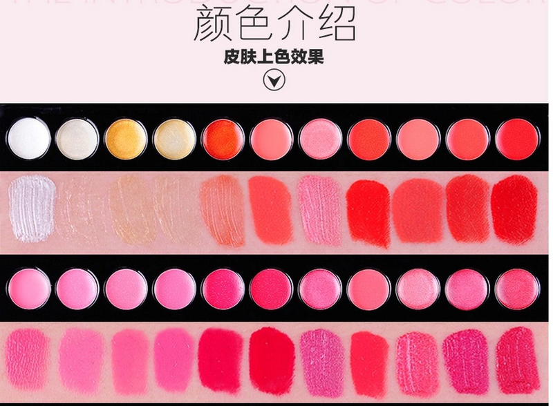 Colors 66 Beauty Make Up Lipsticks Lip Gloss Moisturizer Shimmer Lipstick Palette Maquiagem Moisturizer Lip Gloss stick_voghion.com