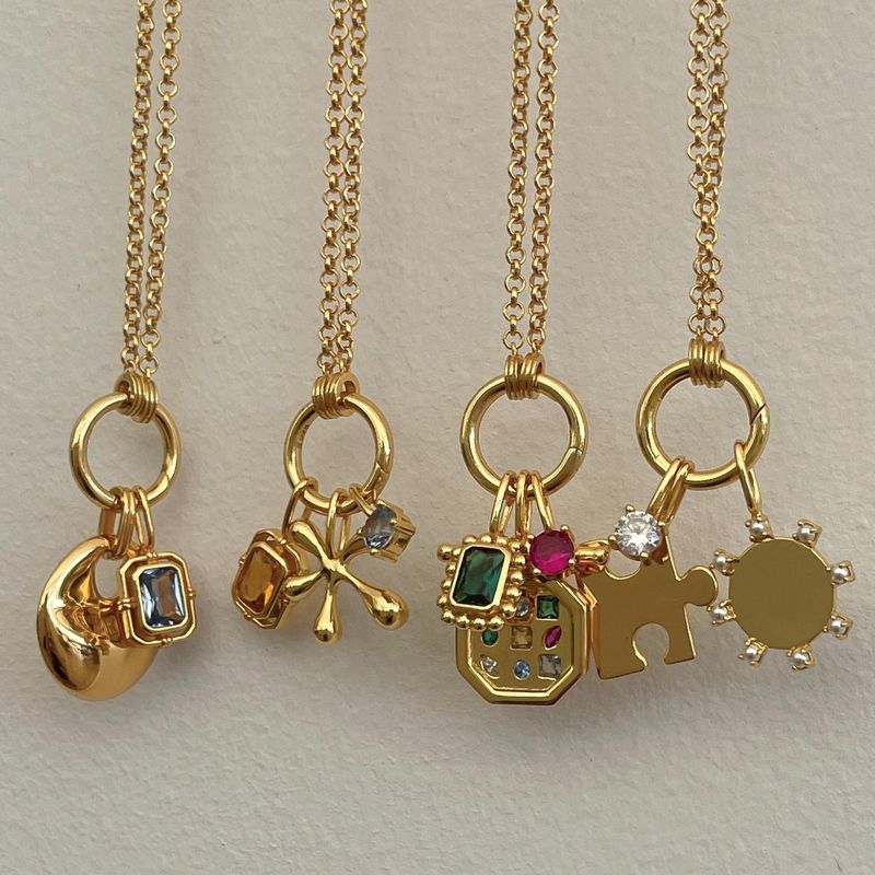DIY pendant necklace for women Titanium steel vacuum plated real gold in furnace Exaggerated personality clavicle chain_voghion.com
