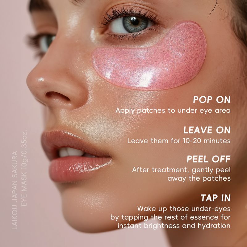 LAIKOU Cseresznyevirág Szemmaszk 10g/a szemkörnyék hidratálására és védelmére_voghion.com