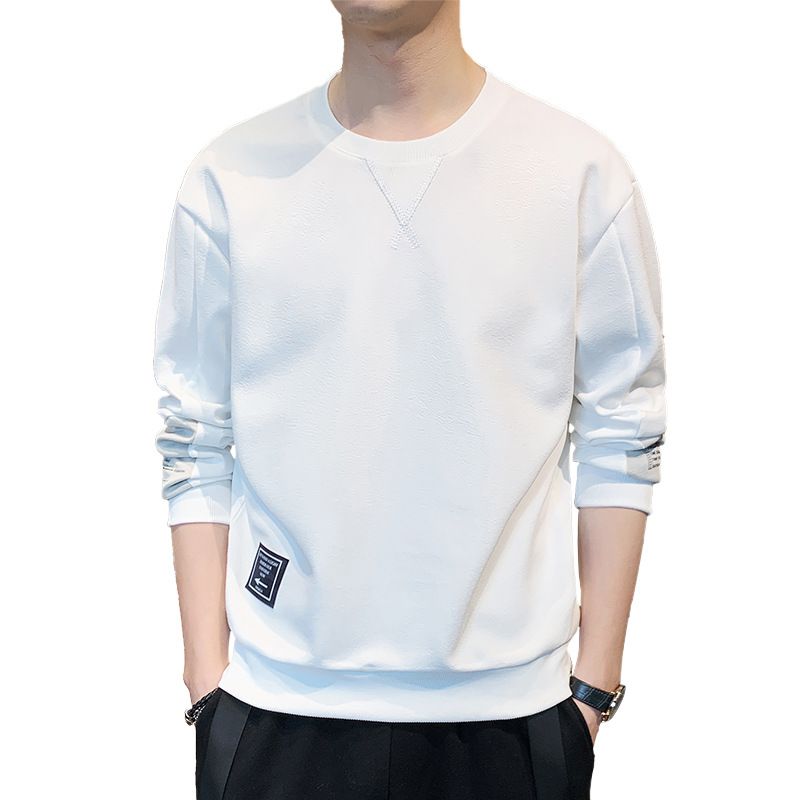 Herren Hoodie, Frühling Herbst Rundhals Top, Neues Langarm T-Shirt, Lockere Und Modische Freizeitkleidung, Basishemd_voghion.com