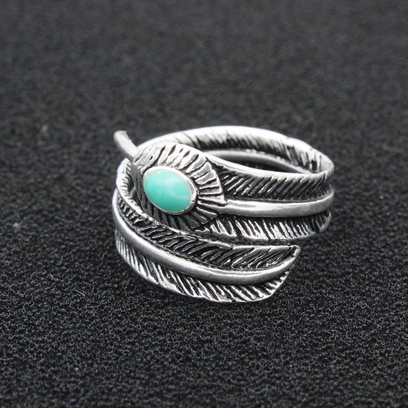 Anello singolo da uomo alla moda hip hop personalizzato con dito indice di celebrità di Internet di marca di piume giapponesi e coreane_voghion.com