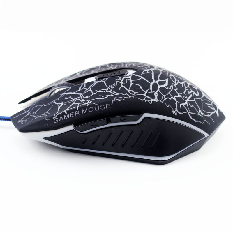 Mouse fotoelettrico cablato Wrangler per giochi, mouse per ufficio e laptop_voghion.com