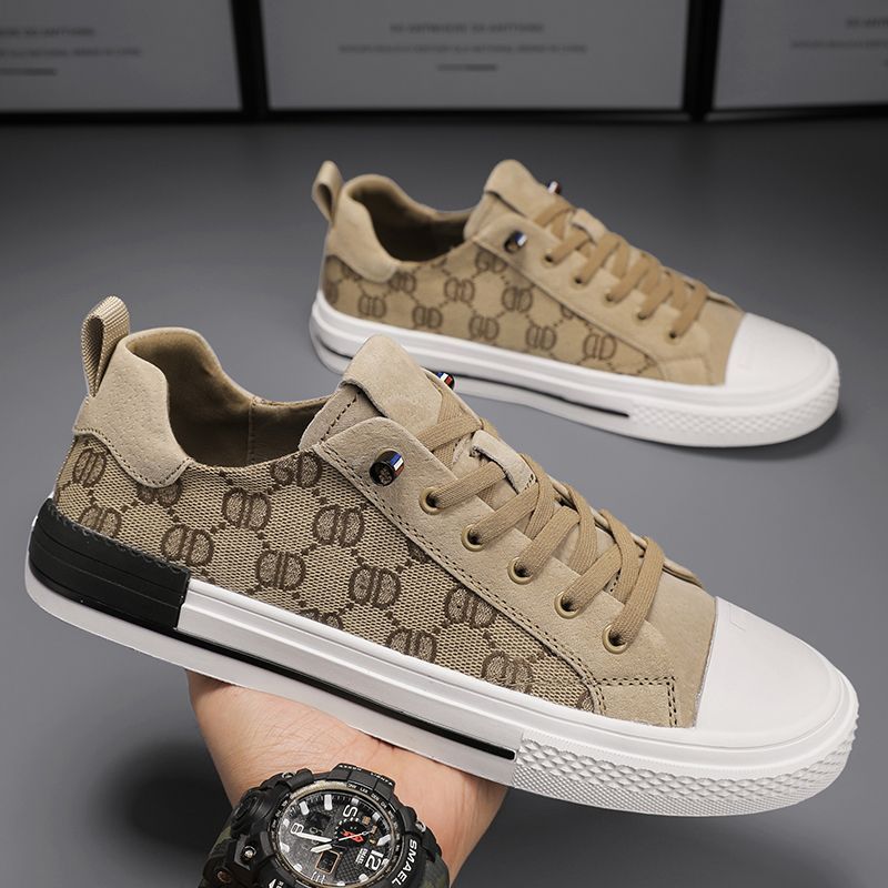 Canvas 2024, trendy modieuze lage boardschoenen, lichtgewicht veelzijdig, ademend en casual in de zomer, small wit_voghion.com