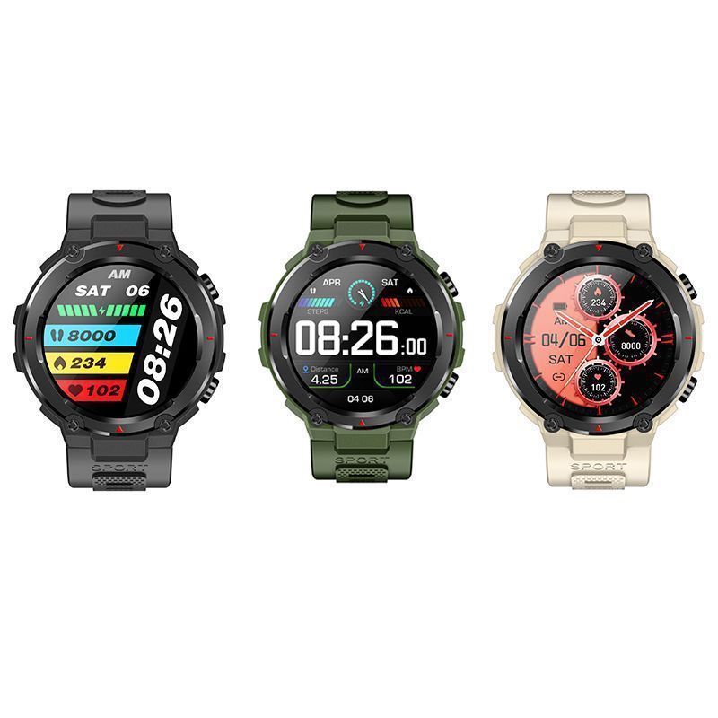 GPS Beidou Sports Cycling Heart Rate Blood Oxygen Running Pace Marathon Multifunctional Outdoor Smart Watch Waterproof_voghion.com