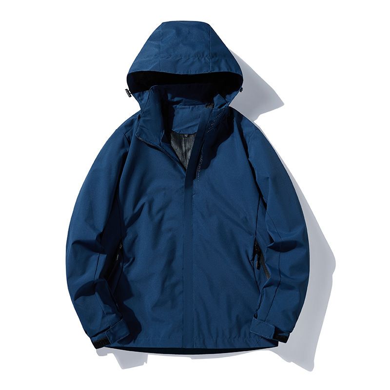 Nuovi modelli da uomo per l'outdoor, primavera e autunno, strato singolo, cappuccio staccabile, impermeabile, antivento, traspirante, marchio alla moda, sottile_voghion.com