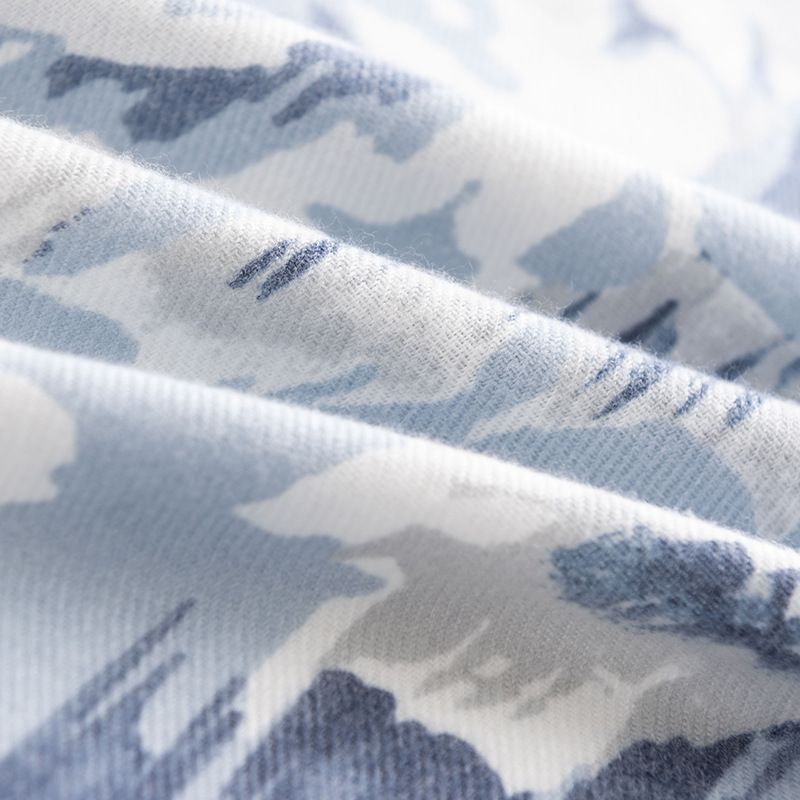 Ethnic style rose print scarf imitation cashmere scarf female literary retro shawl warm scarf_voghion.com