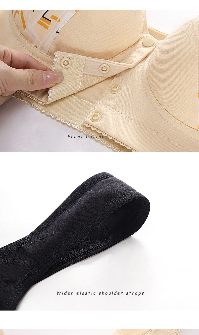 Εσώρουχα ύπνου A G Cup 34 50 Super Large Size Σουτιέν σε προσφορά, μεγάλο γιλέκο με αγκράφα μπροστά, τυπωμένα εσώρουχα_voghion.com