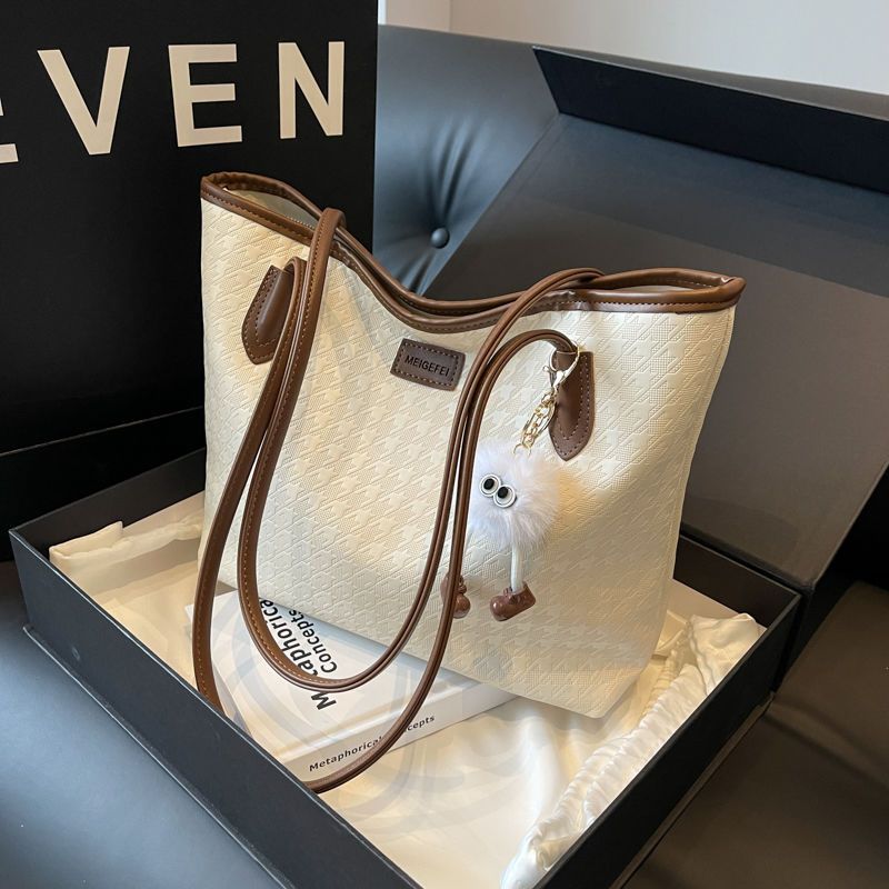 Borsa tote da donna di grande capacità, modello 2024, casual, da ufficio, di alta qualità, per studenti universitari e pendolari._voghion.com