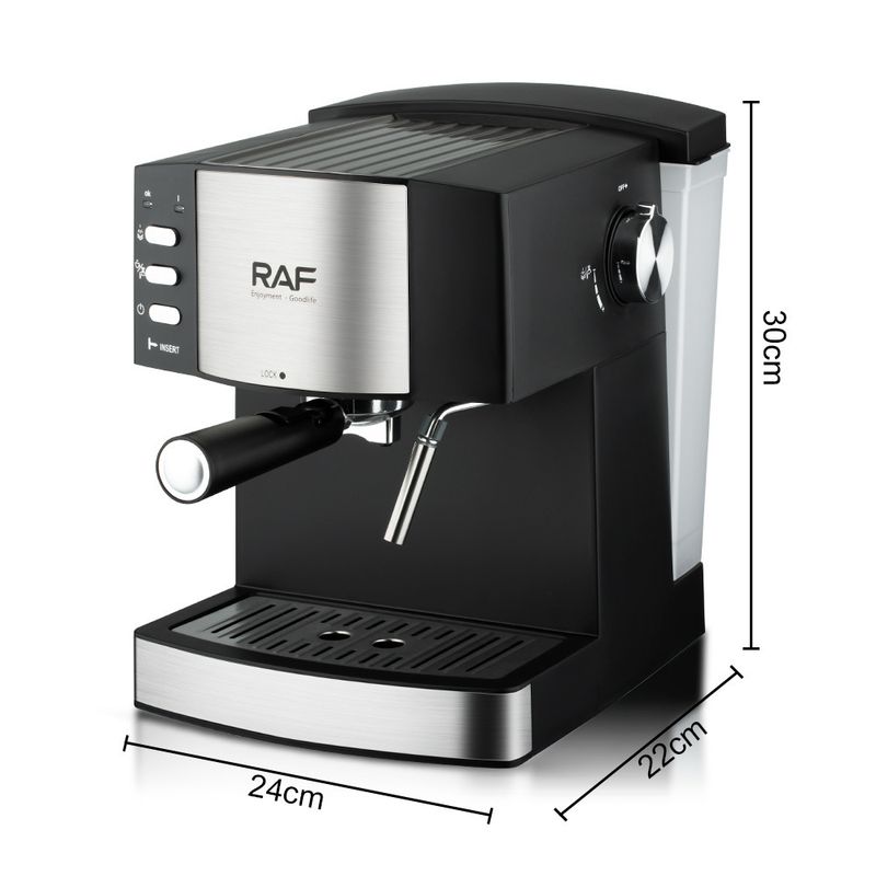RAF koffiezetapparaat voor thuisgebruik, EU-norm, kleine semi-automatische hogedruk stoommelkopschuimer voor kantoorgebruik_voghion.com