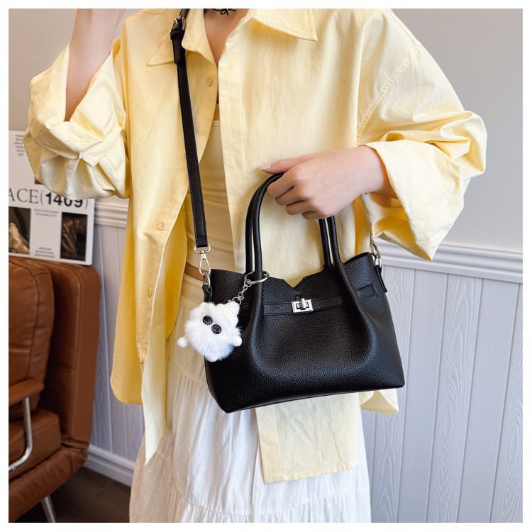 Borsa a secchiello personalizzata alla moda per donna, borsa a tracolla sottobraccio, borsa a mano casual da pendolare_voghion.com