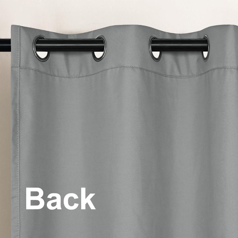 Double Sided Polyester Pongee Full Blackout Perforated Blackout Curtains Finished Curtains_voghion.com