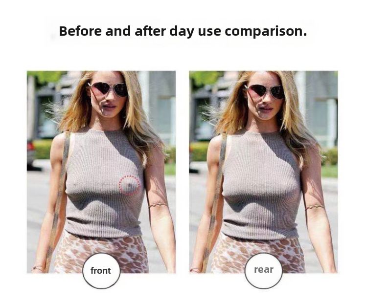 Adesivo in emulsione di silicone solido Adesivo per capezzoli in silicone antiurto Adesivo per il petto invisibile traspirante estivo ultrasottile impermeabile per il nuoto_voghion.com