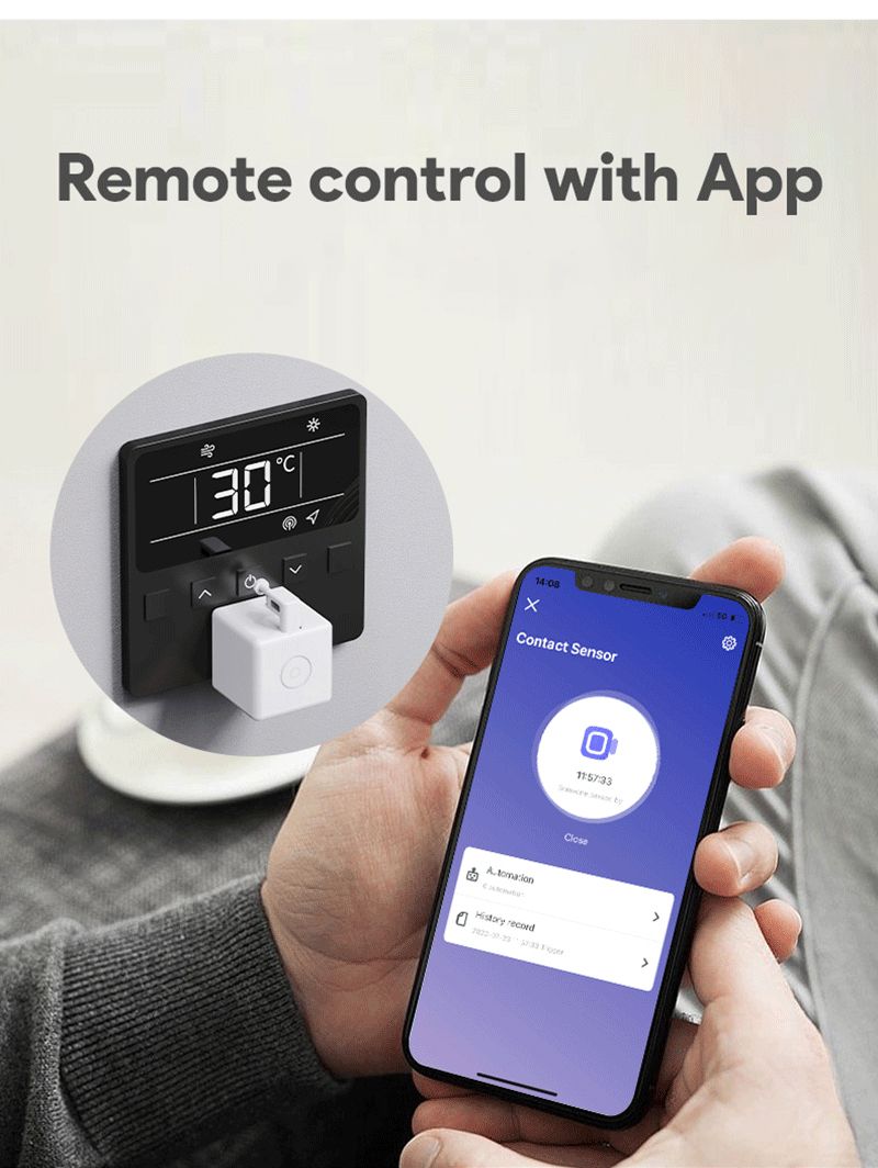 Tuya Zigbee Plus Switch Button Pusher Touch Arms Fingerbot Smart Life Control Work with Alexa Google Home Alice_voghion.com