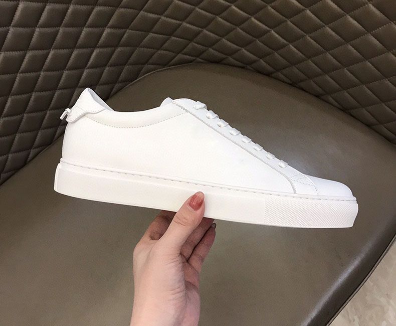 New Style Luxury Accessories Couple Style Lace-up White Sneakers Korean Version Breathable Casual Board Trendy Brand Men's Shoes_voghion.com
