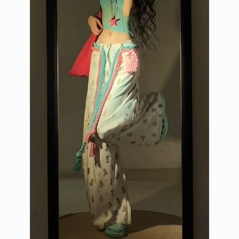 Oxygen Girl ~ Eye-Catching Artifact Colorful Belt Woven Chain Niche Design Dopamine Versatile Waist Rope_voghion.com