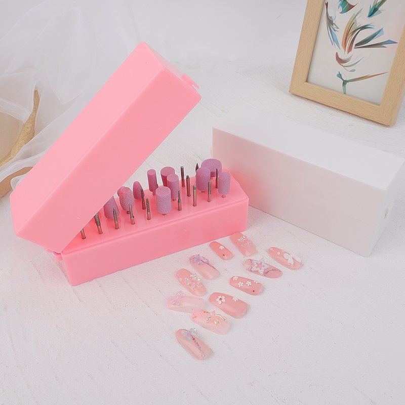 Nail 30/48 Holes Art Drill Storage Box Grinding Head Bit Holder Display Storage Box Nail Drill Bit Contain_voghion.com