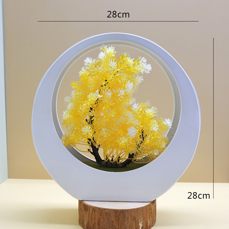 Wohnmöbel Simulation Grünpflanzen Kunststoff Kunstblumen kreative Bonsai Desktop Ornamente Blume Simulation Pflanzen_voghion.com