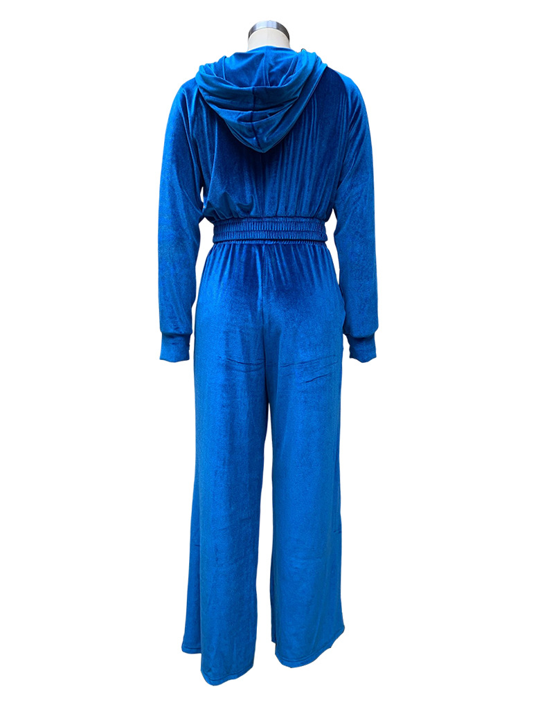 Pantaloni casual da donna con temperamento di colore puro a maniche lunghe_voghion.com