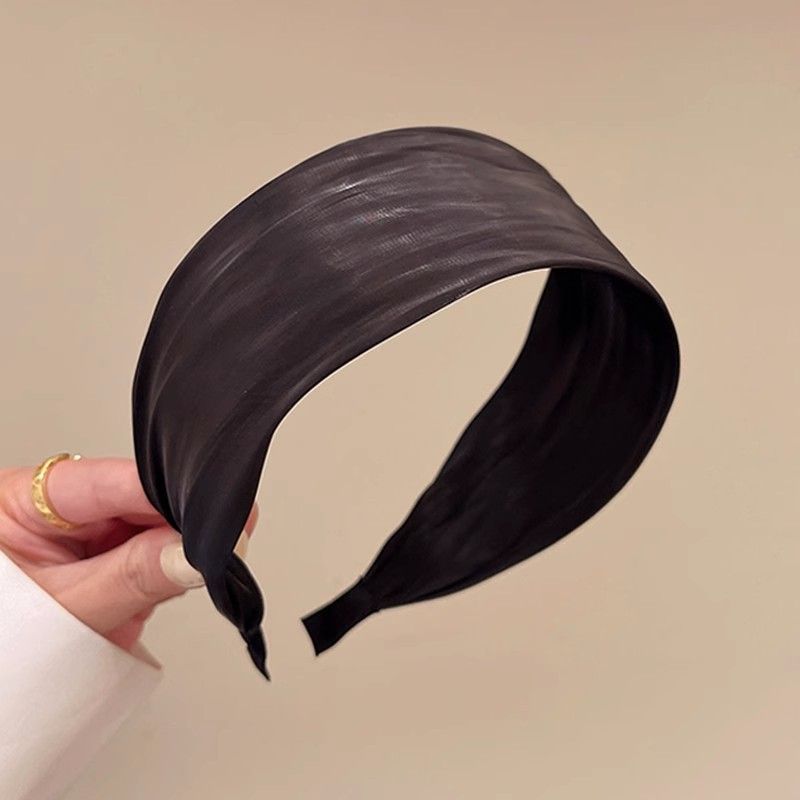 silk Spring And Summer Satin Hair Bands 2025 New Simple And Versatile Outdoor Face Wash With Wide Hair Bands_voghion.com