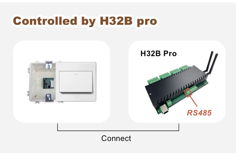 KC868-HA V2 Altes traditionelles Schalterknopf-RS485-Adaptermodul für Smart Relay Controller, funktioniert mit Home Assistant_voghion.com