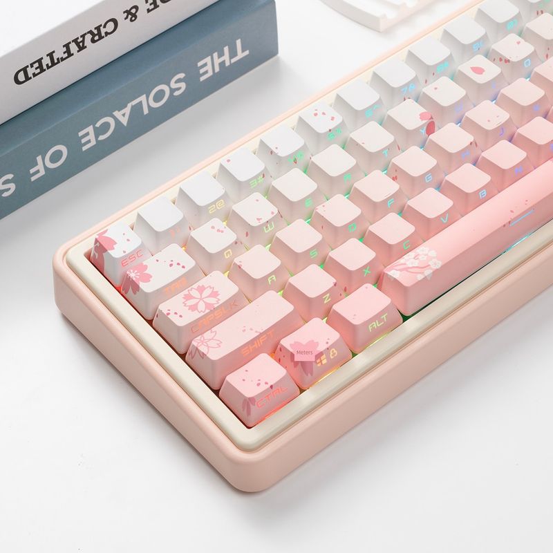 Jkdk Pink Transparent 87 104 Key Cap_voghion.com