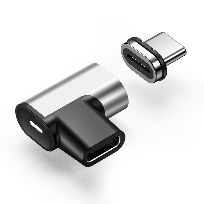 USB3.1 magnetiline USB-C adapter 10Gbp PD 100W kiirlaadimisega C-tüüpi pistik, andmete sünkroonimine, 24-pinniline 4K@60Hz magnetiga USB-C adapter_voghion.com