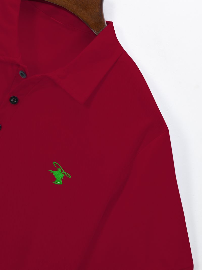 Klassisches Herren-Poloshirt mit Reitstickerei, Verzierung, lässig, Business, Dual-Style_voghion.com