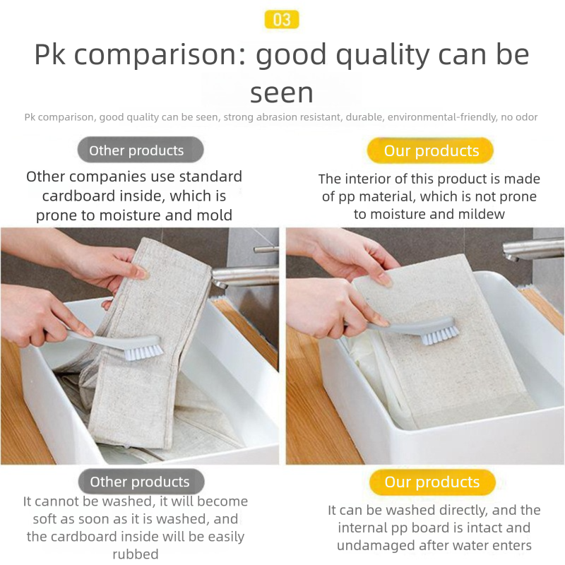 Guarda-roupa dobrável grande com visor em algodão e linho, ideal para guardar roupas._voghion.com