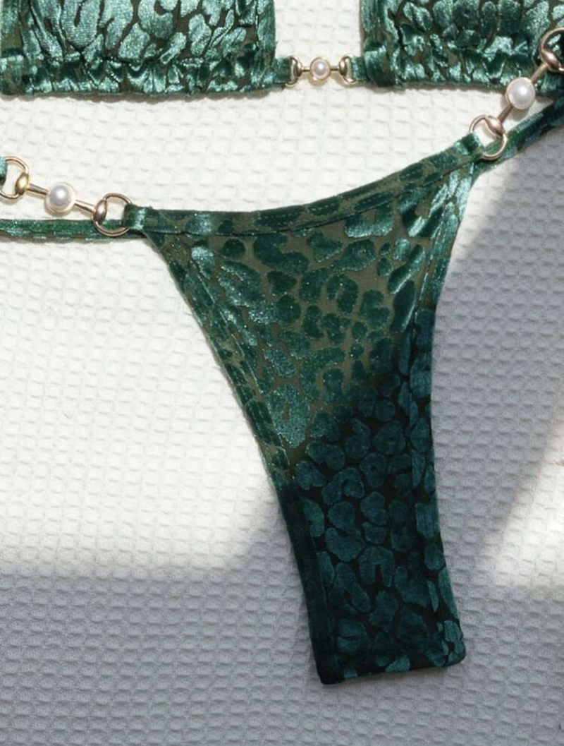 Maillot de bain sexy en forme de T, imprimé léopard, tissu spécial, bikini, bikini_voghion.com