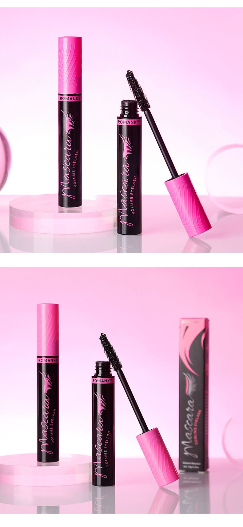 Long-lasting Mascara Waterproof Smudge-proof Dense Curling Style_voghion.com
