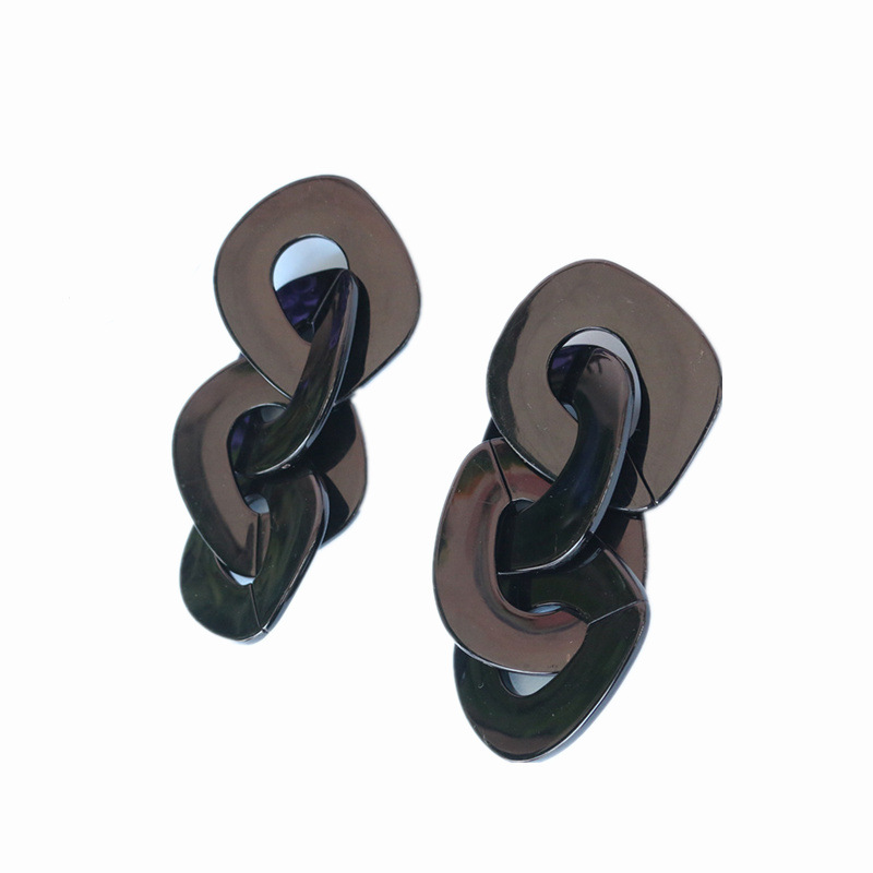 Trendy Long Exaggerated Elegant Personality Acrylic Decorative Earrings_voghion.com