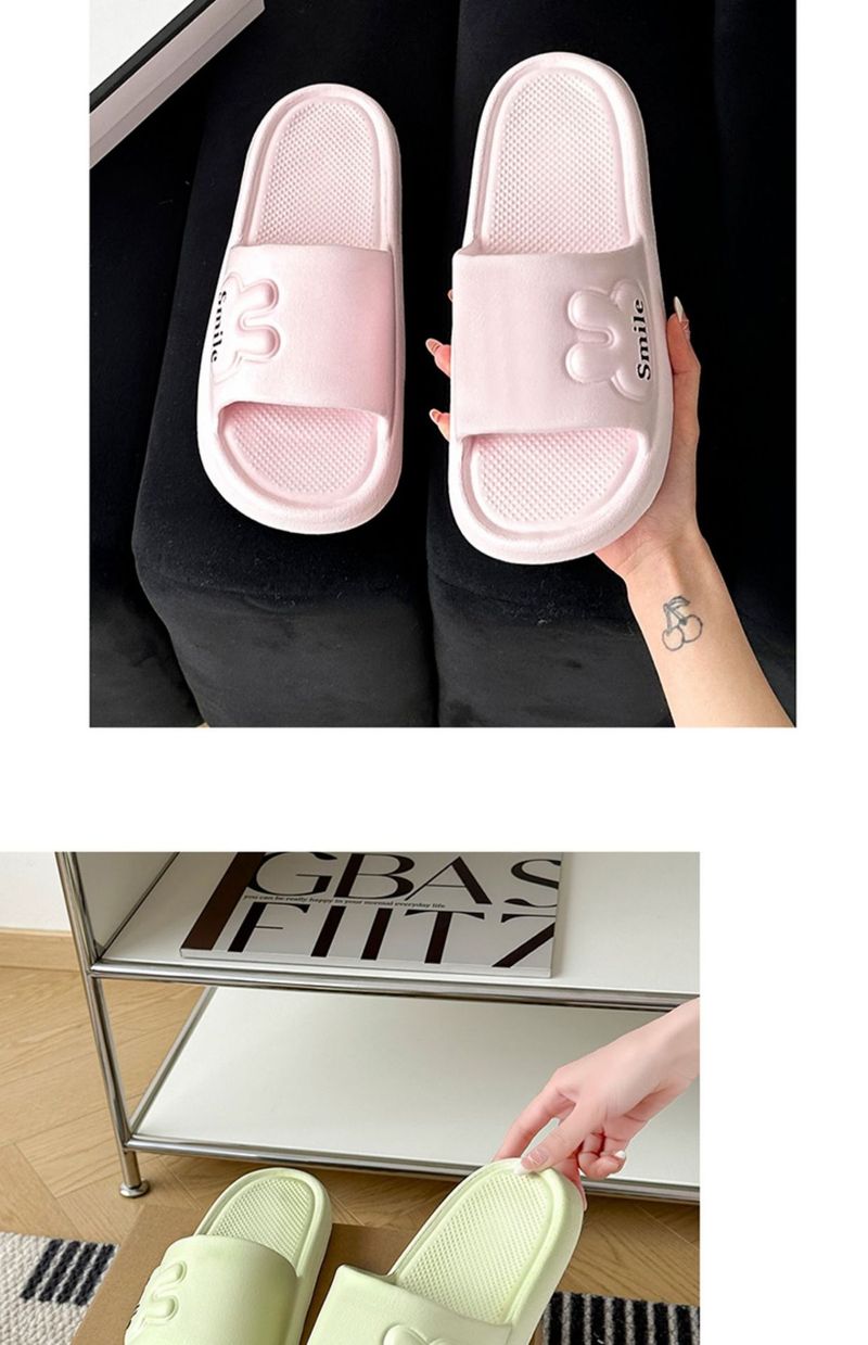 Cartoon-Paar-Hausschuhe – Atmungsaktive EVA-Sandalen mit rutschfester Sohle, weiche Hausschuhe für Männer und Frauen (Optionen mit Bären- und Volltonfarbe)_voghion.com