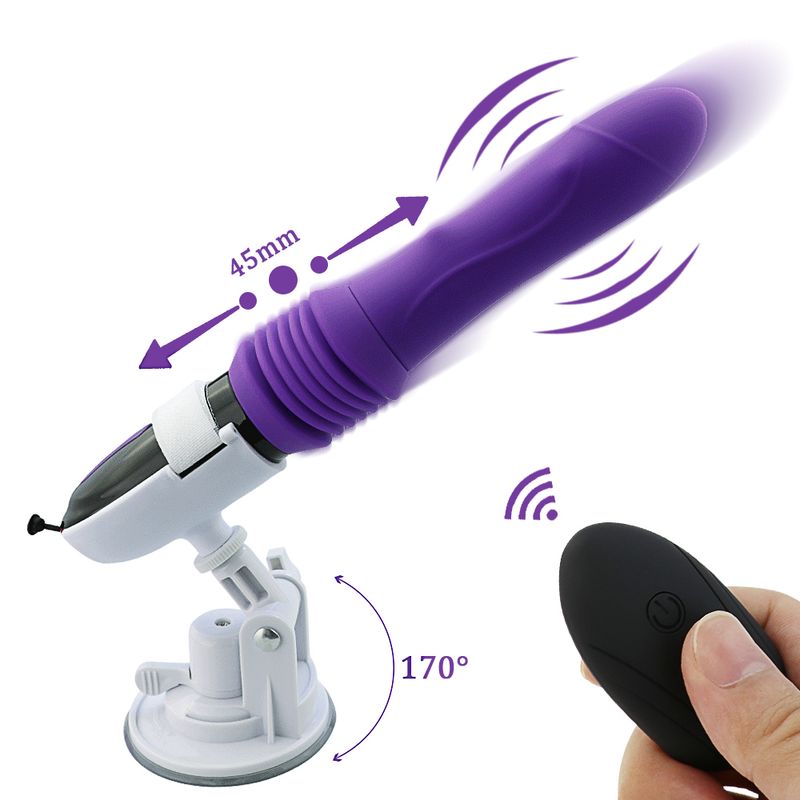 Dildo vibratore per punto G, stimolatore anale per clitoride e capezzoli, con modalità di vibrazione telescopica, giocattolo sessuale per adulti_voghion.com