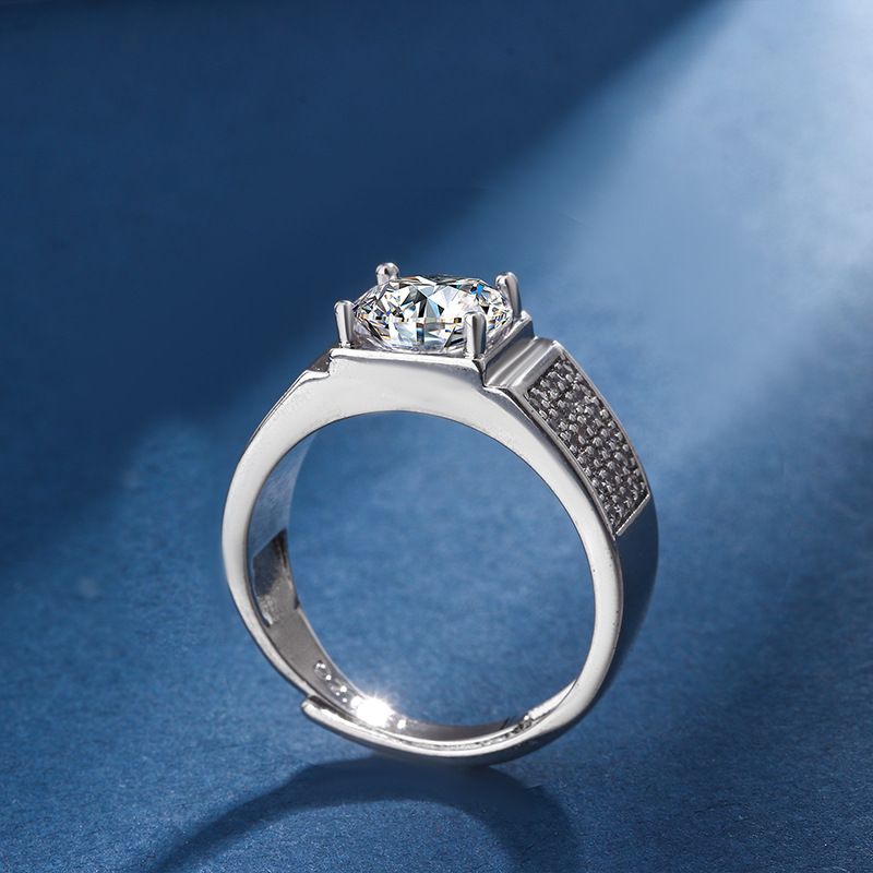 Versione coreana del temperamento 2024 per anelli alla moda con diamanti pieni e accessori per anelli da uomo dal vivo_voghion.com
