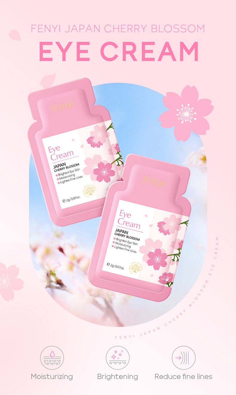 FENYI Sakura 4 daļu ādas kopšanas produktu komplekts mitrinošs un saudzīgs 1 daļas 2 g izmēģinājuma iepakojums ādas kopšanai_voghion.com