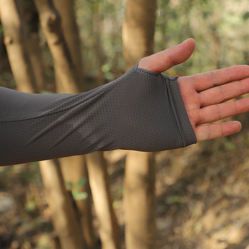 Men's Cooling Sun Mask Set - UPF 50+ Full Face Cover With Neck Protection & Arm Sleeves, Lightweight & Breathable For Cycling_voghion.com