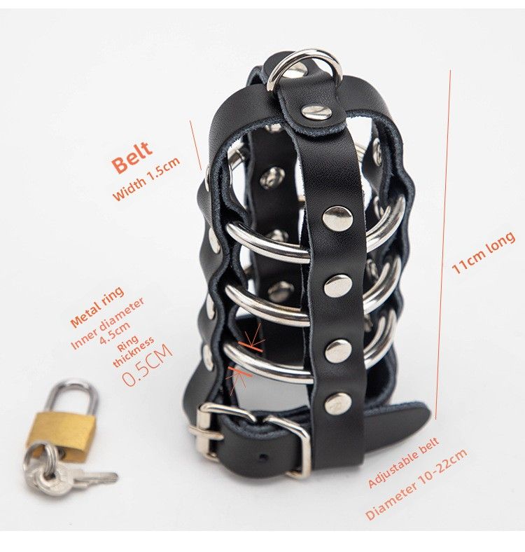 Giocattoli sessuali SM Props Lucchetto di castità maschile Astinenza Gabbia per uccelli Copertura per bondage per polli Prodotti per adulti alternativi regolabili_voghion.com