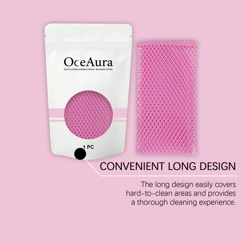 Carbon Fiber Clean Smooth Skin Body Cleaning Bath Towel_voghion.com