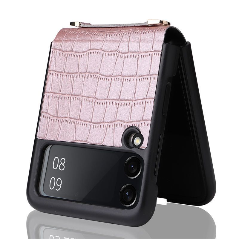 Z Flip3/4/5 5G One-piece Bamboo Pattern With Hand Strap Phone Case Folding Screen Trendy Limited Edition_voghion.com